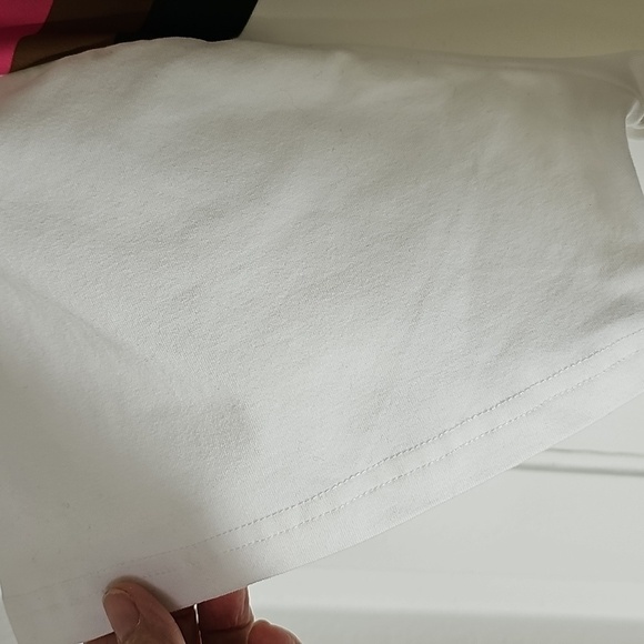 Smith & Quinn White T-Shirt with Chevron Design. Size XL. NWT - Picture 4 of 9